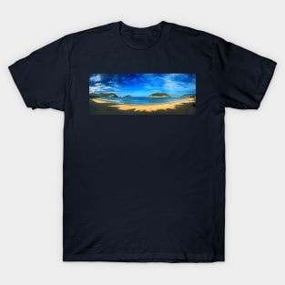 Playa La Concha Panorama- Donostia (San Sebastian) T-Shirt